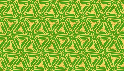 Vector illustration. For your business, presentation, fashion print. Pattern with abstract illusion triangles. Light green color.