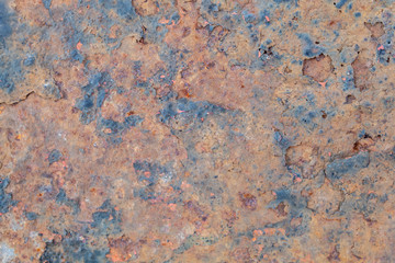 Old Weathered Corrugated Rusty Metal Texture