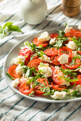 Homemade Caprese Salad with Mozarella