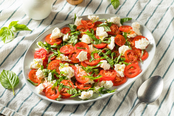 Homemade Caprese Salad with Mozarella