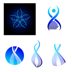 DNA logo set