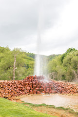 The Andernach Geyser  (Geysir Andernach, Namedyer Sprudel) Andernach Rhineland Palatinate Germany