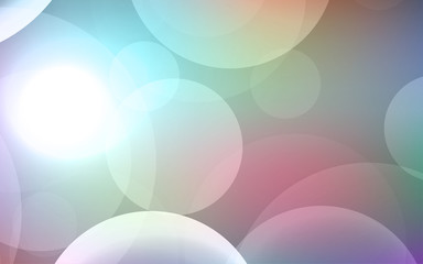 Abstract Bokeh white circle background