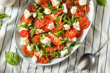Homemade Caprese Salad with Mozarella