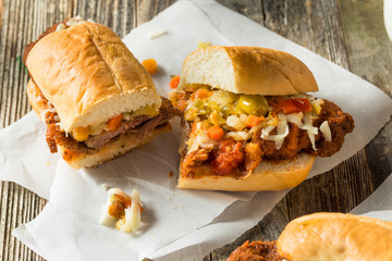Homemade Breaded Chicago Steak Sandwich