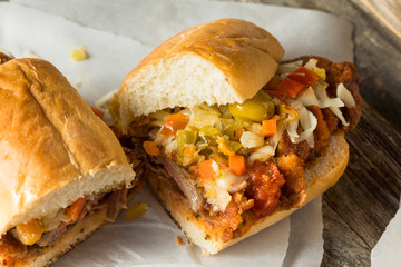 Homemade Breaded Chicago Steak Sandwich