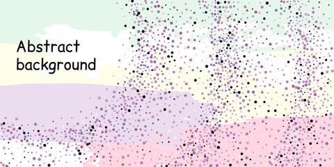 Confetti dots on a striped background