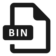 bin,file format vector icon