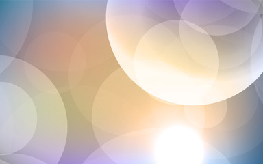 Abstract Bokeh white circle background