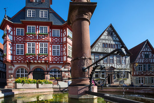 historic city heppenheim bergstrasse hesse germany