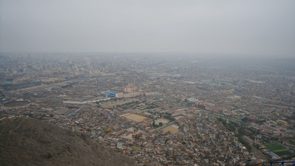 Lima, Peru, pure districts, aerial panorama..