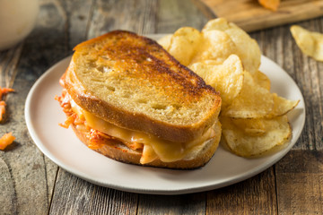Homemade Korean Grilled Cheese Sandwich
