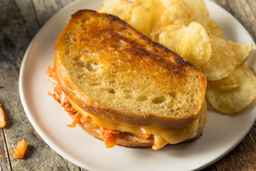Homemade Korean Grilled Cheese Sandwich