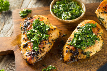Homemade Grilled Chimichurri Chicken Breast
