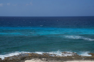 Fototapeta na wymiar Cozumel island in Quintana Roo, Mexico. Blue turquoise Caribbean sea. 