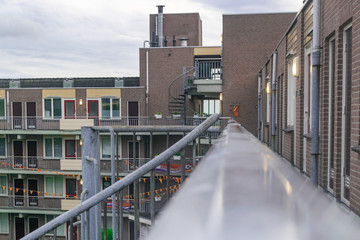 Typical Dutch apartments in the city