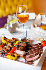 Large assorted roasted meat