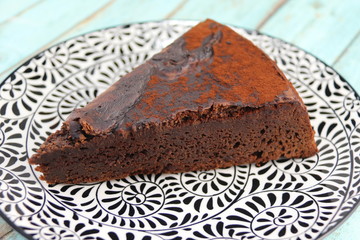 Part de fondant au chocolat