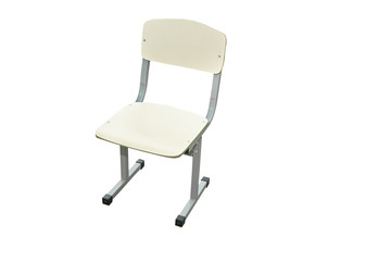 Wooden chair isolated on white background