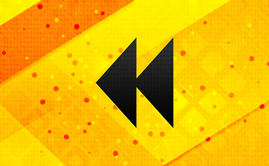 Jump forward icon abstract digital banner yellow background