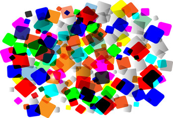 Obraz premium Colorful square shape pattern for background Vector