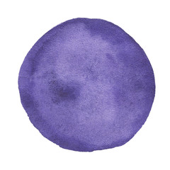 Drawn watercolor circle