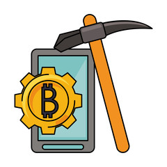 Bitcoin cryptocurrency digital money symbols