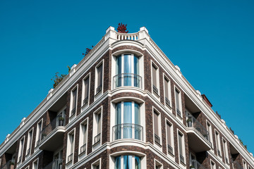 Fototapeta premium building exterior - house facade real estate concept