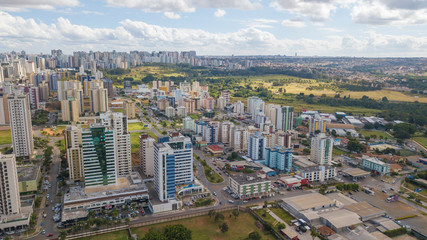 Fototapeta premium Aerial view of Clean Water (Águas Claras) city in Brasilia, Brazil.