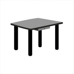 Table icon. Vector illustration. Eps10