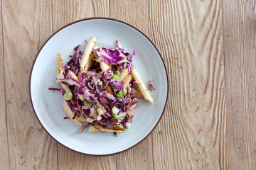 Cabbage and Pear Slaw