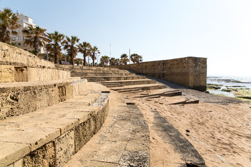 Old city of Akko in Israel