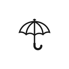 umbrella logo line art vector icon download