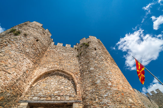 Entrance gates to the castle Samuil in Ohrid
