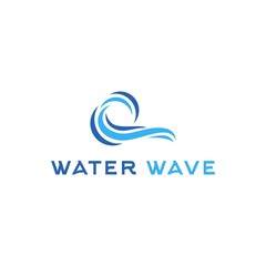 water wave logo abstract vector graphic download
