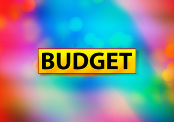 Budget Abstract Colorful Background Bokeh Design Illustration