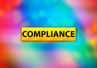 Compliance Abstract Colorful Background Bokeh Design Illustration