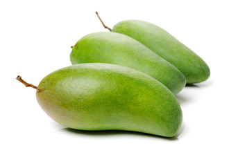 mangos on white background 