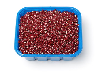 red beans isolated on white background