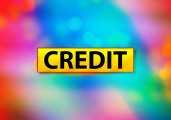 Credit Abstract Colorful Background Bokeh Design Illustration