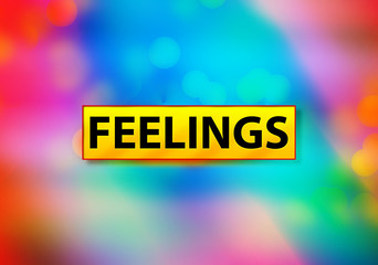 Feelings Abstract Colorful Background Bokeh Design Illustration