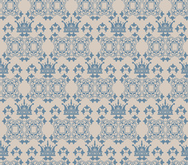 Background, damask wallpaper seamless in vintage style