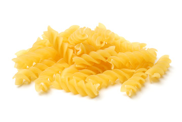 pasta on white background
