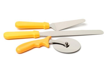 Pizza Tools on white background 