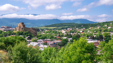 Fototapeta na wymiar medieval Fortress in Surami town in Shida Kartli region, Georgia.