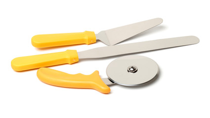 Pizza Tools on white background 