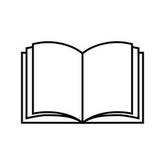 Book icon. Education symbol. Logo template isolated on white background.