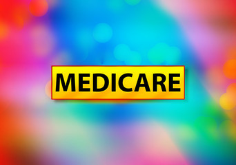 Medicare Abstract Colorful Background Bokeh Design Illustration
