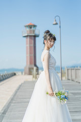 Obraz premium 港の花嫁