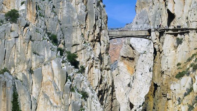 Caminito del Rey, Gorge of the Gaitanes (Desfiladero de los Gaitanes), &Aacute;lora, M&aacute;laga, Andalusia, Spain, Europe